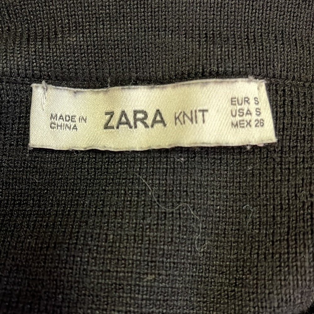 Zara Knit Crew Neck Short Sleeve Top - Picture 6 of 7